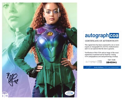 Quintessa Swindell  Black Adam  signed autographed 8x10 photo  Cyclone  ACOA