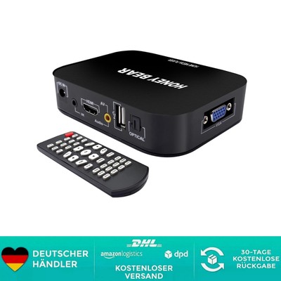 HONEY BEAR Full HD 1080P Media Player TV Box HDMI USB SD/MMC MKV Für 2TB Externe