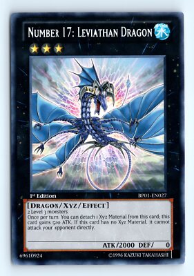 Yu-Gi-Uh Number 17: Leviathan Dragon #BP01-EN027 Battle Pack: Epic