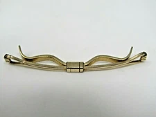Vintage Collar Bar Clip for Tie Knot Open Tips Krementz High Quality Gold Tone