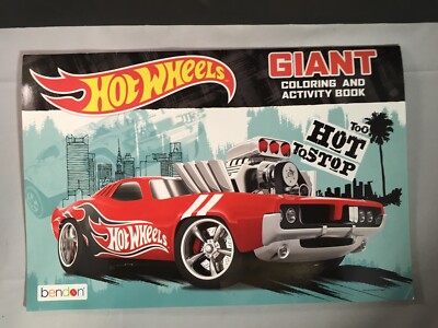 HOT WHEELS GIANT COLORING & ACTIVITY BOOK New 2016 Made USA | eBay