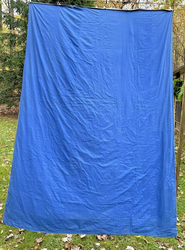 Bolsa de alimentación floral vintage anudada a mano azul 89" x 60" De Mauriac Foto 2 de 4