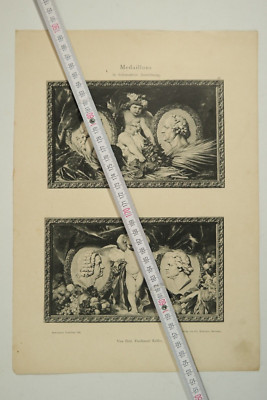 Dekorative Vorbilder - Medaillons von Ferdinand Keller - Verlag Hoffmann / 8