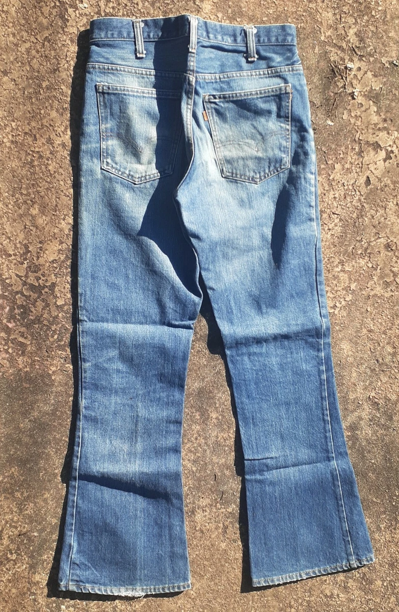 Vintage 1970s Levi's Levis 646 Bell Bottom Jeans Size 32 x 32 nice wear
