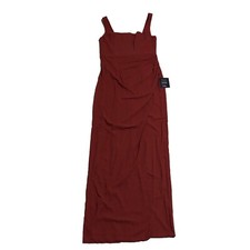 Lulus Brides Maid Dress Rustic Brown Side Slit Formal Wedding Womens Size Small