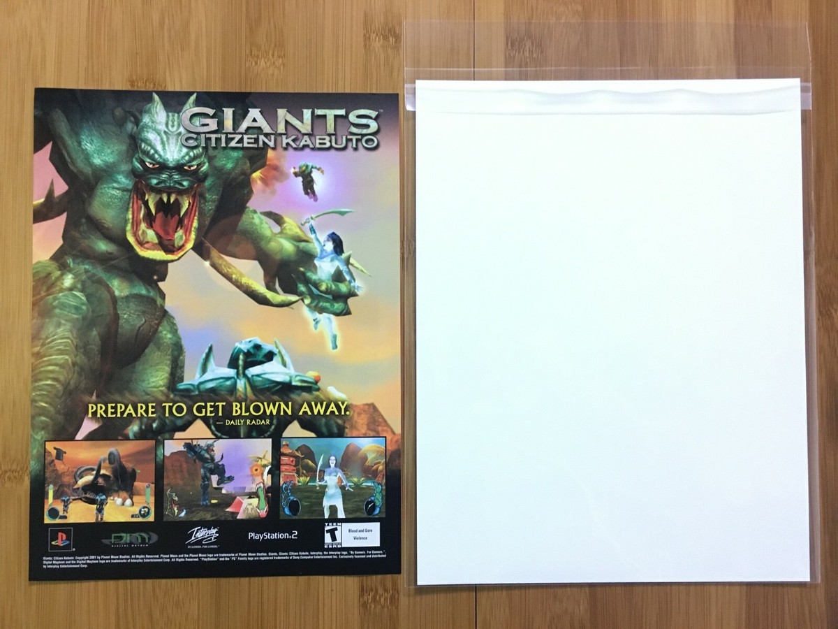 Giants: Citizen Kabuto Playstation 2 PS2 PC 2001 Print Ad