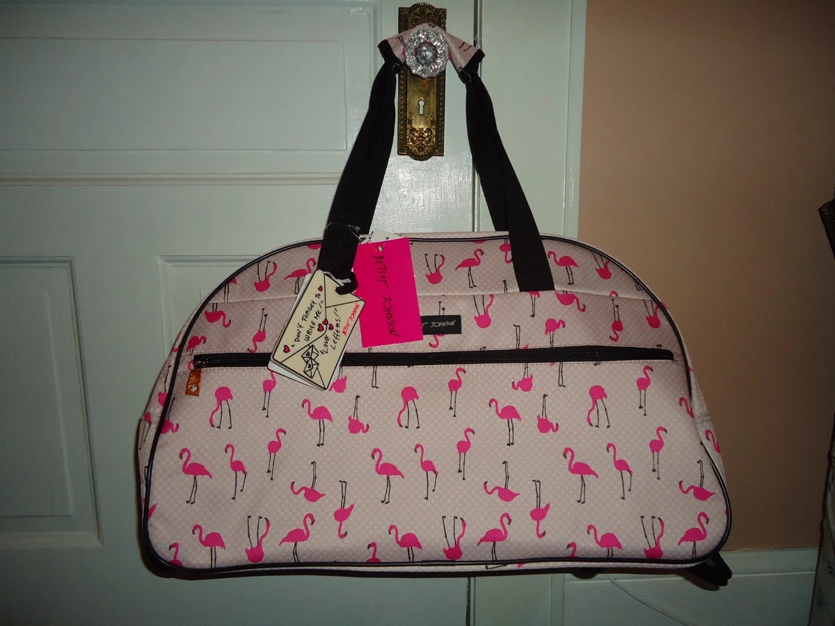Betsey johnson shop flamingo bag