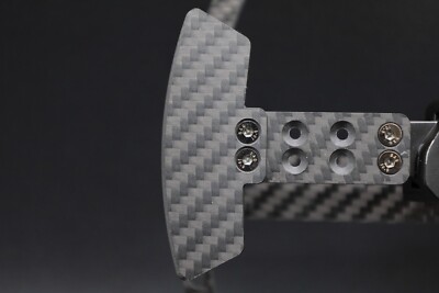 Twill Carbon Schaltwippen   Standard Version (70 mm) für Fanatec, Moza und mehr