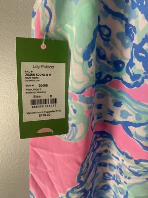 NEW Lilly Pulitzer top: Pink Pout Collection. Medium | eBay