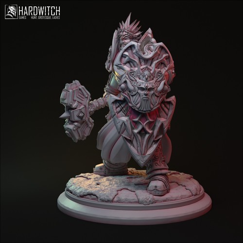 Kleriker in schwerer Rüstung Miniatur Paladin Figur für TTRPG's wie D&D 5e DSA - Bild 4 von 7
