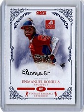 2022 Onyx Extended Black Ink Enmanuel Bonilla Auto 2/5 (B35) Blue Jays