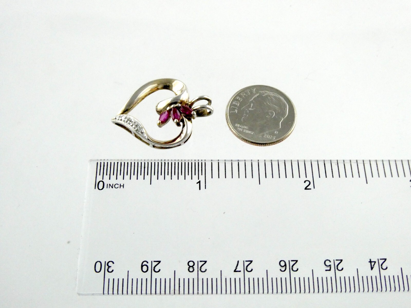 Ross Simons Sterling Silver Gilded Ruby Heart and… - image 10