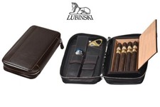 Travel Cigar Case Kosmetiktasche Von Reise Zigarrenetui Für 4 Churchill LUBINSKI