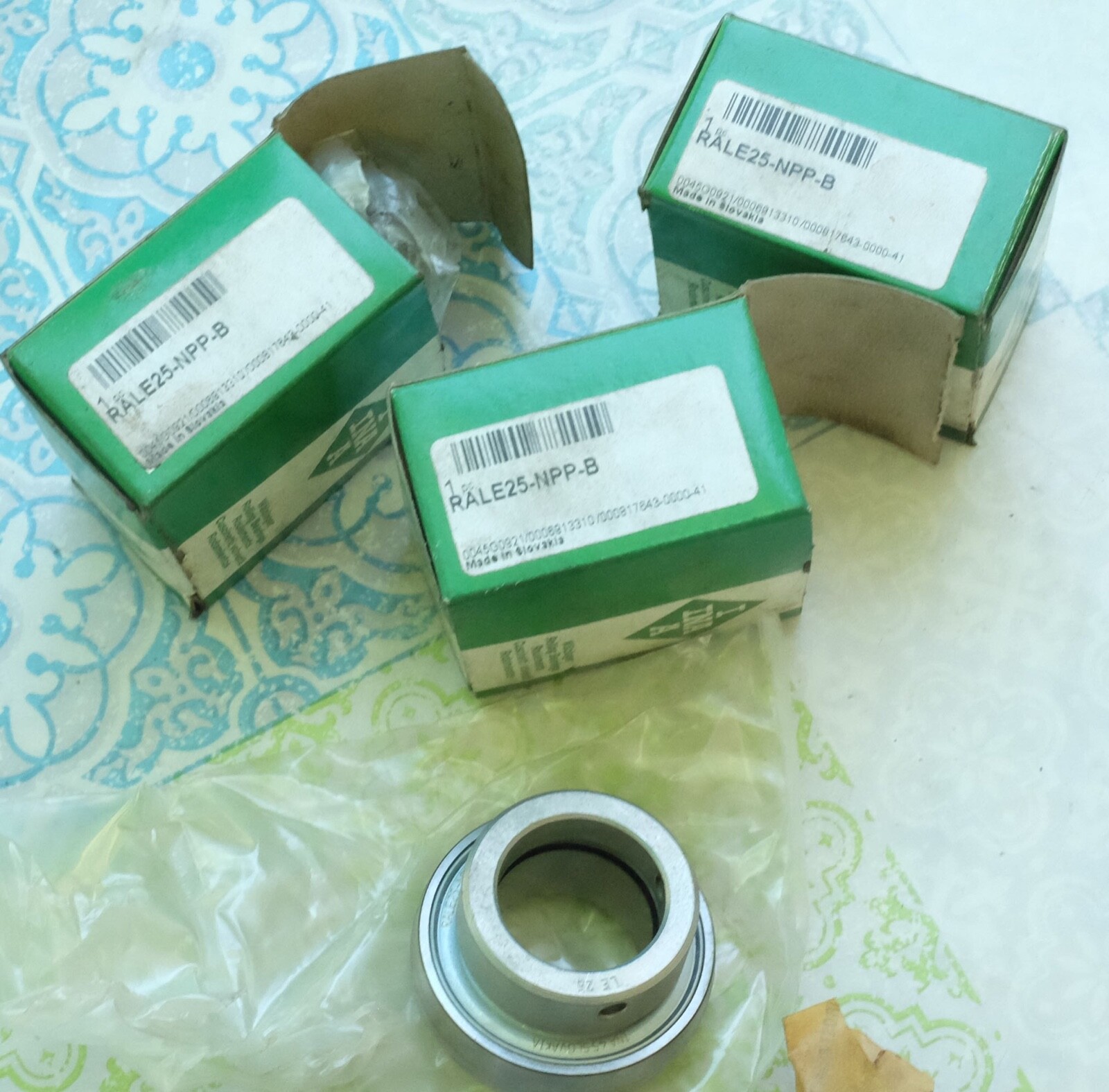 Roulement de palier INA RALE25-NPP-B bague de guidage 25mm pour arbre mécanique