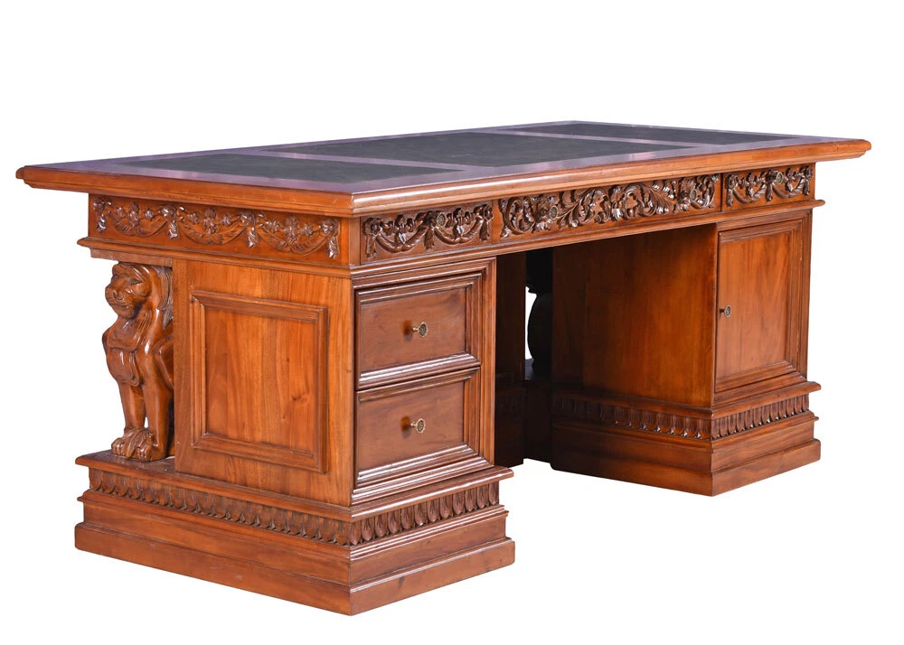 Bureau Regency anglais avec bureau pliable / table à écrire 20ème