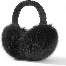 Muffs for Winter Women - Faux Fur Earmuffs, Soft Warm Stylish Ear Muffs for Wome