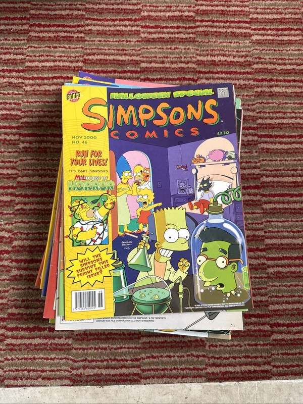 The Simpsons Comic Book Job Lot - 27 Vintage Comics Halloween #46, #42, Specials