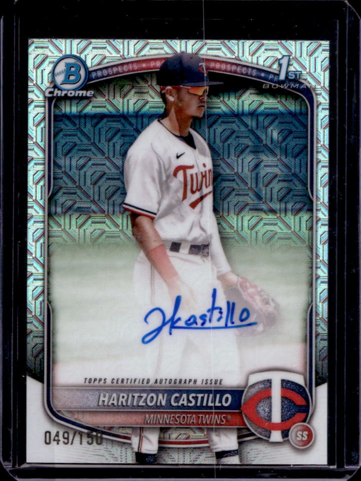 2025 Bowman Chrome Haritzon Castillo Auto HTA Choice Refractor 1st Prospect /150