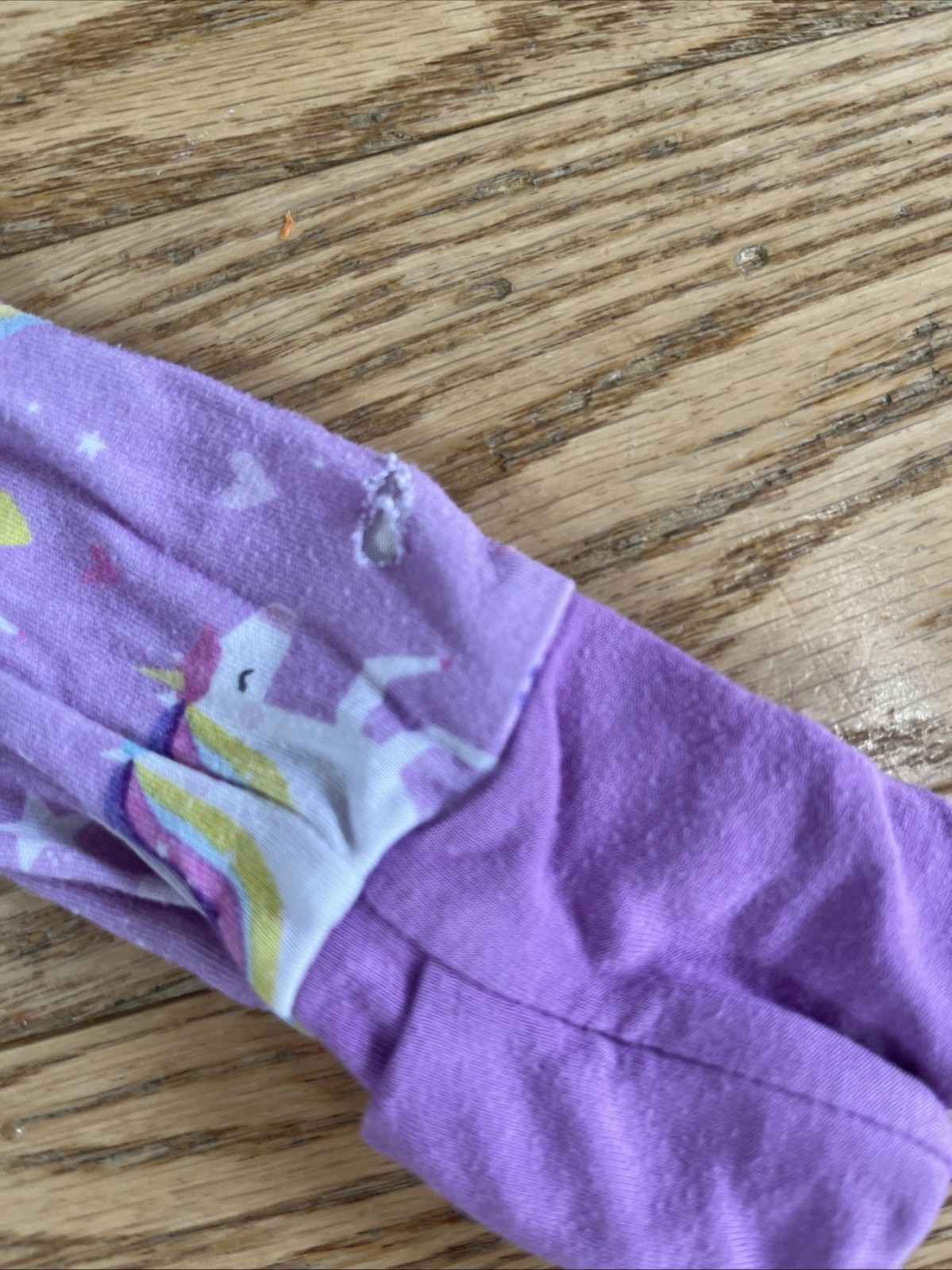 Little Sleepies 12-18 Months Purple Unicorn Rainbow Zip Baby Pajamas