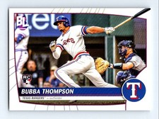 #6 2023 Topps Big League Bubba Thompson RC Texas Rangers