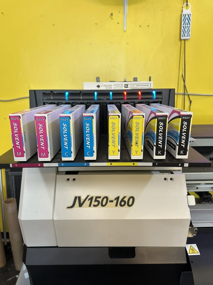 二手 Mimaki JV150/160 打印机-正面凹陷,需要零件才能正确打印 — 第 3/4 张图片