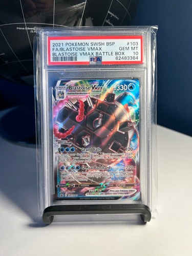Blastoise VMAX graded PSA 10 for sale on eBay