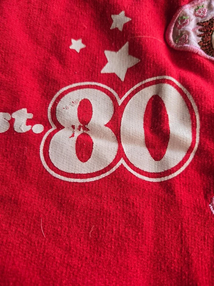 Size 6 girls strawberry shortcake set track pants and top - Image 3 of 4