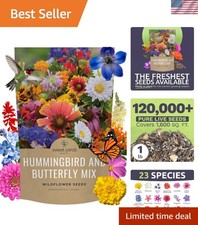 Bulk Wildflower Seeds Butterfly and Hummingbird Mix - 1 Pound Bag - Over 120,... 127.99 per gallon