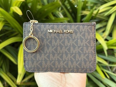 ★けい★ MICHAEL KORS ケース　財布 MICHAEL KORS JET SET TRAVEL SMALL COIN POUCH ID KEY HOLDER WALLET