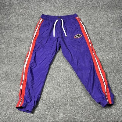Nike Basketball Track Pants Mens Large Purple Nylon Lined