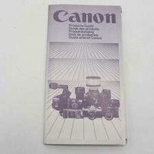 Canon Camera  Lenses Product Guide Booklet 1982