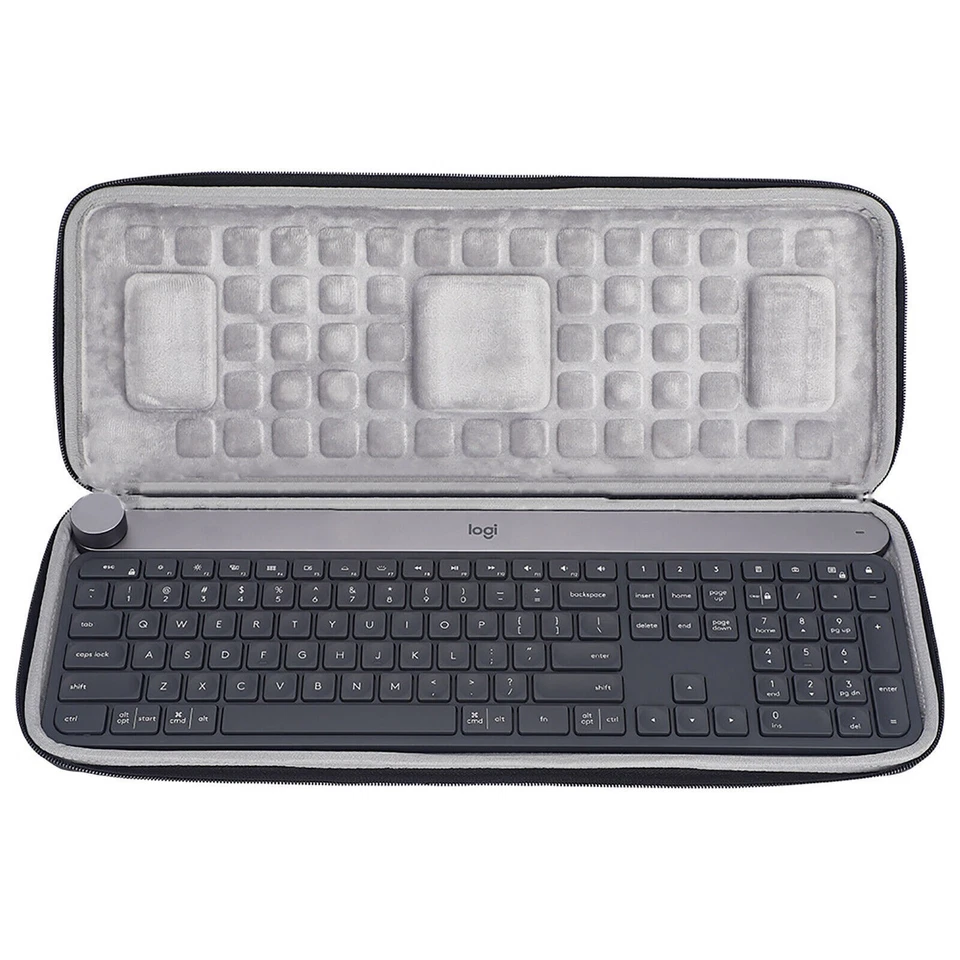 For Logitech Craft Travel Wireless Keyboard Storage Bag Carrying Folio Case - Image 2 of 4