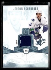 2013-14 Spx rookie materials jersey Jordan Schroeder #JS