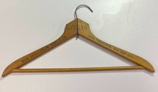 Vintage Hanger STATLER HOTEL WOODEN Boston Buffalo Cleveland Detroit St Louis