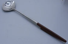 Epic CANOE MUFFIN Salad Serving Fork 12-1/2" Forged Stainless Faux Wood Japan
