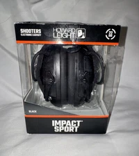 Howard Leight Impact Sport Electronic Shooters Muff Over The Head Black NRR 22db