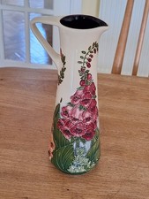 Moorcroft Foxglove Design Water Jug Limited edition by Rachel Bishop. VGC