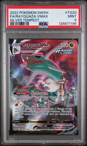 Pokemon Rayquaza VMAX Silver Tempest Trainer Gallery Full Art #TG20 PSA 9 Mint