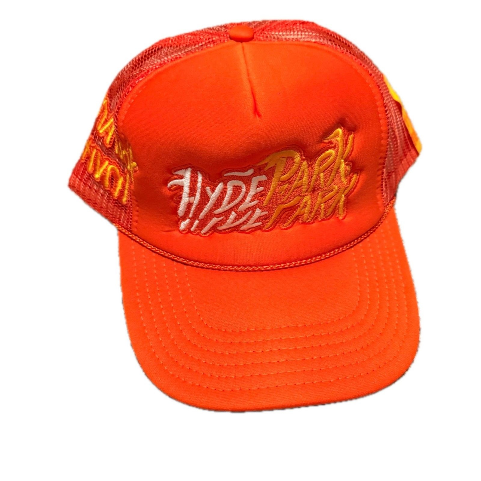 Hyde Park "Element of Fire" Trucker Hat OS NWOT Orange "You Aren't Invited" RARE