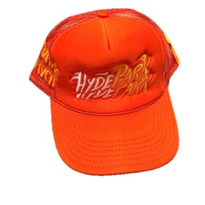 Hyde Park "Element of Fire" Trucker Hat OS NWOT Orange "You Aren't Invited" RARE