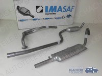 Imasaf Auspuffanlage Komplett für Fiat 124 Berlina 1200 1967-1975 | Rohr+Msd+Esd