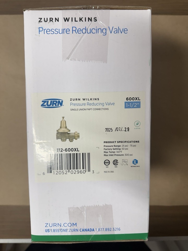 Réducteur De Pression Wilkins 114-600XL - 1-1/4" (32mm) - Bronze - Neuf