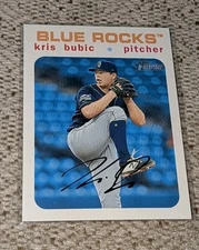 2020 KRIS BUBIC TOPPS HERITAGE MINORS WHITE BORDER /50 (ROYALS)