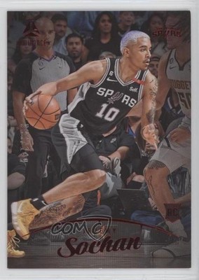 2022-23 Panini Chronicles Luminance Red /149 Jeremy Sochan #159 Rookie RC 13hf