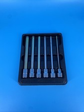 Snap-on 38 Drive 6pc Metric Extralong Hex Bit Set 206efaml Engraved W Pw