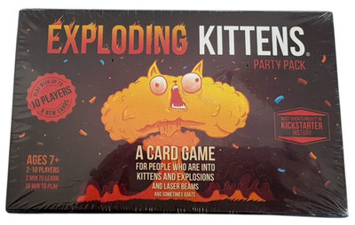 New Exploding Kittens Party Pack Card Game 2-10 Players Ages 7+