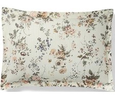 Ralph Lauren Thompson English Cottage Floral Standard Pillow Sham 185 Cream