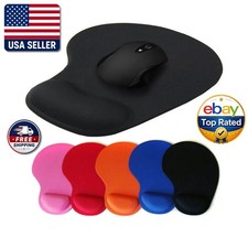 ANTI-SLIP MOUSE PAD MAT WITH FOAM WRIST SUPPORT PC  LAPTOP UK SELLER