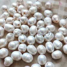 Wholesale 12-14mm Natural White Freshwater Pearls Large Hole 2mm Loose Beads