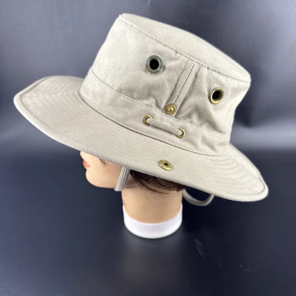 Sombrero Tilley Ajustado Para Hombre 7-1/4 Caqui Exterior Sol Boonie Senderismo Algodón Latón Foto 3 de 4